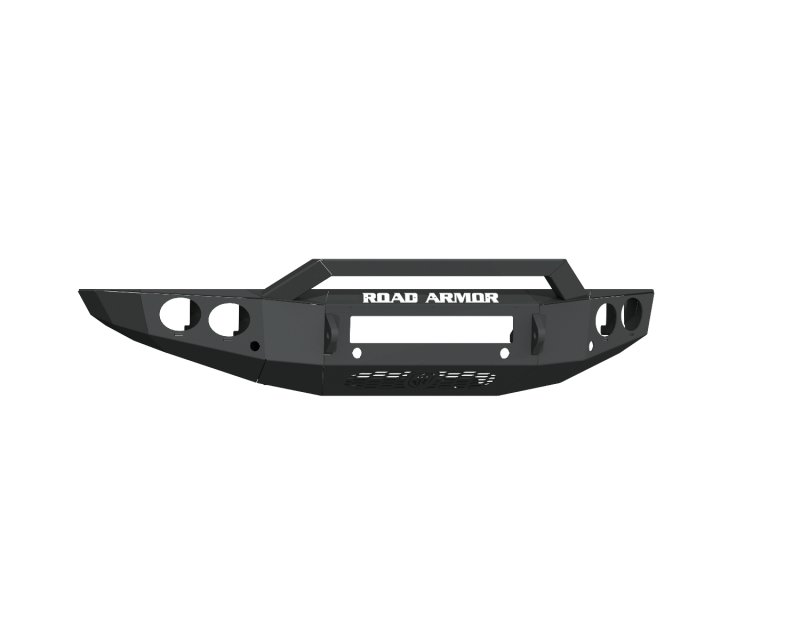 Ford Ranger Bumper - Front - Road Armor - Stealth w/Round Light Pods/Pre-Runner Guard - Tex Blk - `19-`20